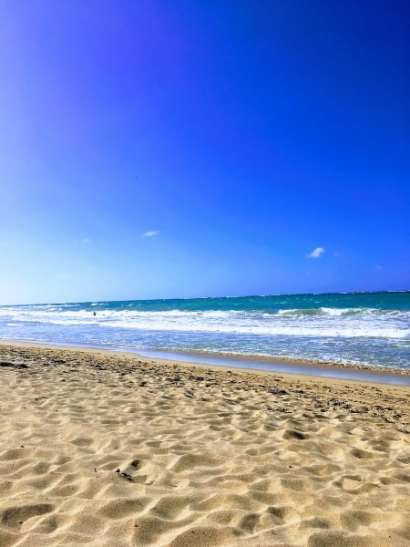Cancun beach and Caribbean sea

