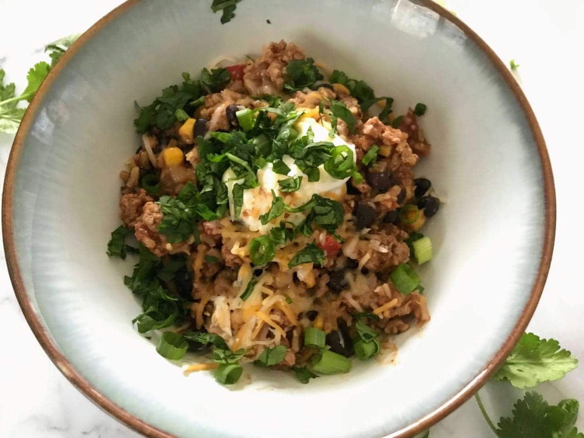 Quick and Easy Turkey Taco Skillet