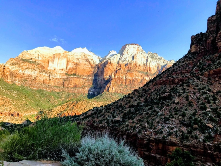 red rocks of Zion National Park.