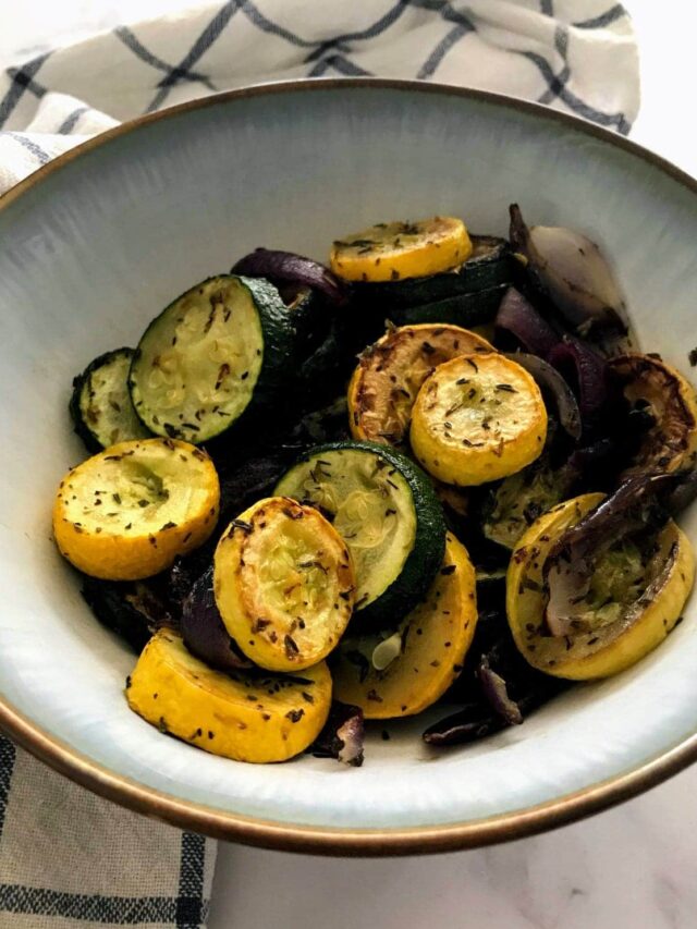 Roasted Summer Squash and Zucchini